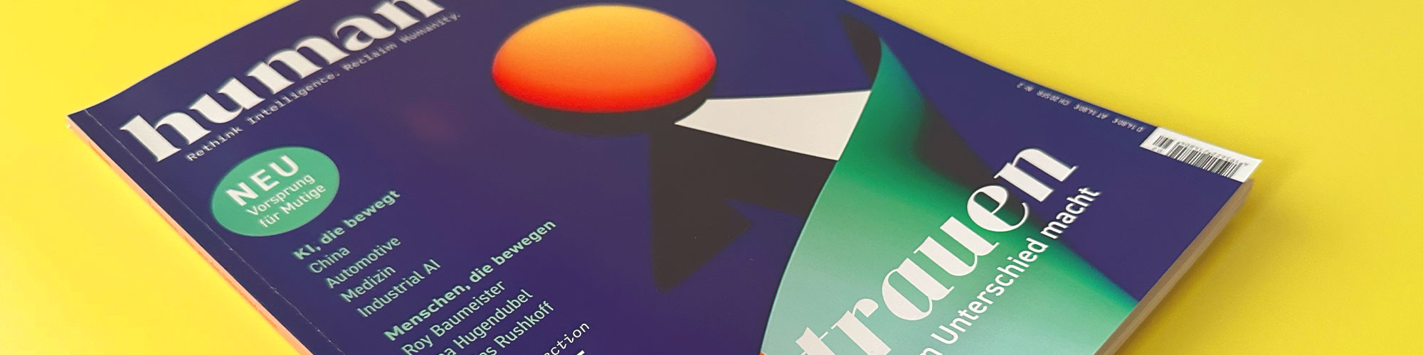 Banner Zeitschriften- und Buchgestaltung